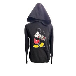Disney Mickey Mouse with embroidered flowers black size L kids